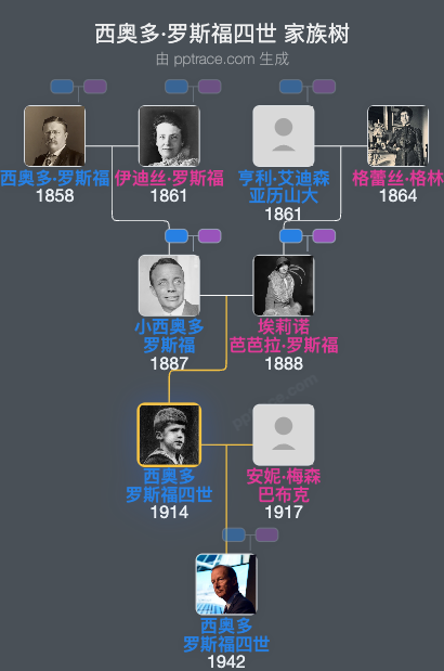 西奥多·罗斯福四世家族树全览