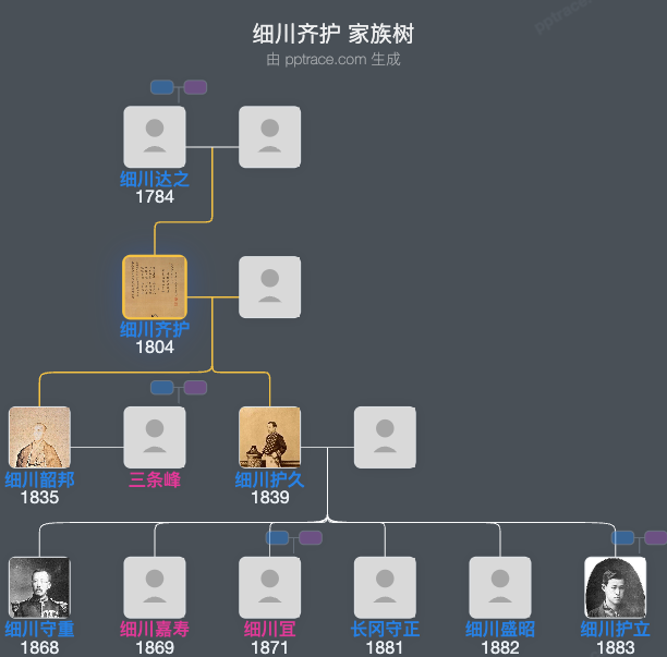 细川齐护家族树全览
