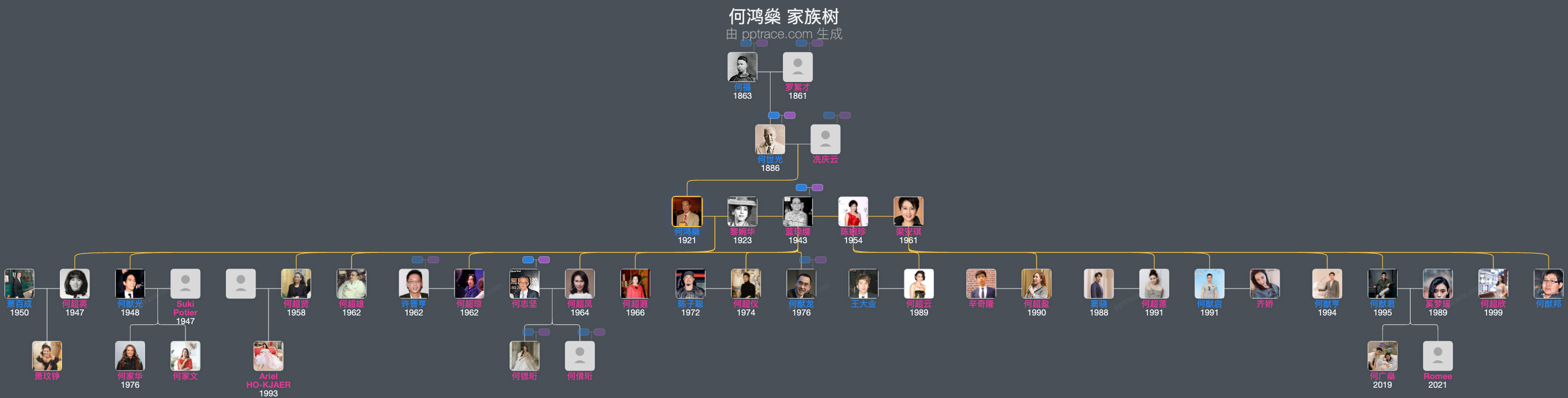 何鸿燊 家族树全览