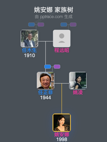 姚安娜 家族树全览