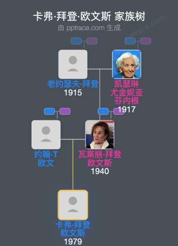 卡弗·拜登·欧文斯家族树全览