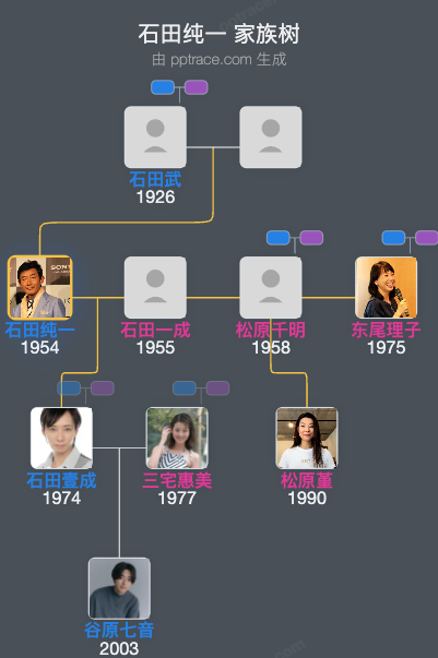 石田纯一 家族树全览