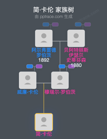 简·卡伦家族树全览