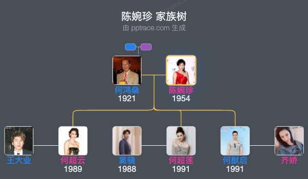 陈婉珍 家族树全览