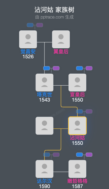 沾河姑家族树全览