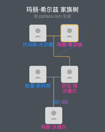 玛丽·希尔兹家族树全览