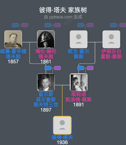 彼得·塔夫家族树全览