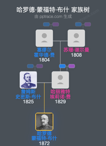 哈罗德·蒙福特·布什家族树全览
