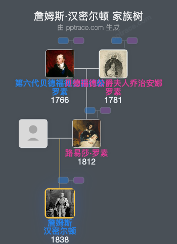 詹姆斯·汉密尔顿家族树全览