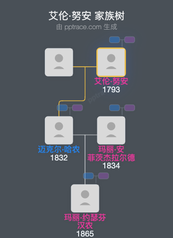 艾伦·努安家族树全览