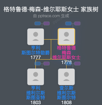 格特鲁德·梅森-维尔耶斯女士家族树全览