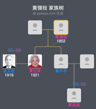 黄锡铨 家族树全览