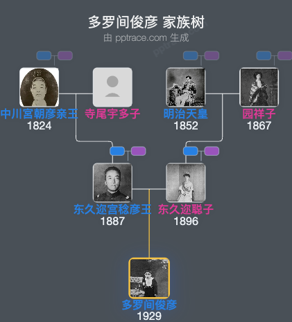 多罗间俊彦家族树全览