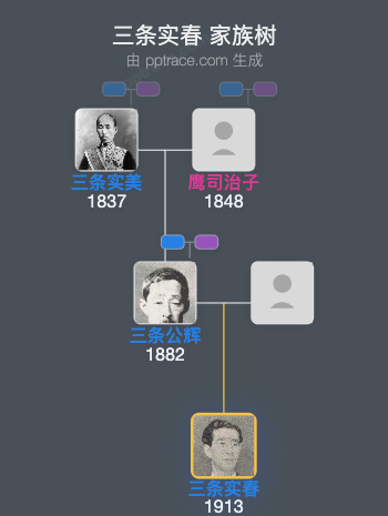 三条实春家族树全览
