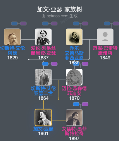 加文·亚瑟家族树全览