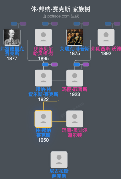 休·邦纳·赛克斯家族树全览