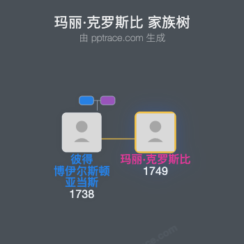 玛丽·克罗斯比家族树全览