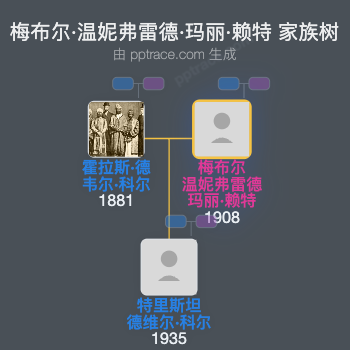 梅布尔·温妮弗雷德·玛丽·赖特家族树全览