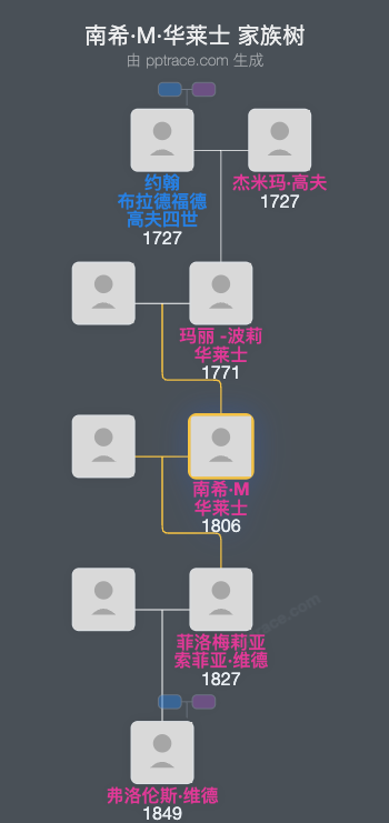 南希·M·华莱士家族树全览