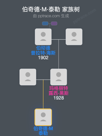 伯奇德·M·泰勒家族树全览