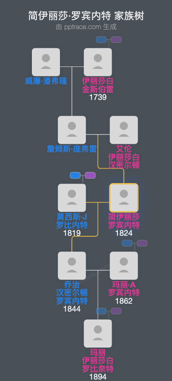 简伊丽莎·罗宾内特家族树全览