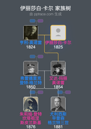 伊丽莎白·卡尔家族树全览