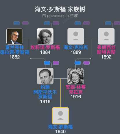 海文·罗斯福家族树全览