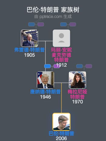 巴伦·特朗普 家族树全览