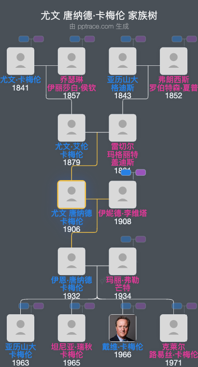 尤文 唐纳德·卡梅伦家族树全览