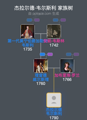 杰拉尔德·韦尔斯利家族树全览
