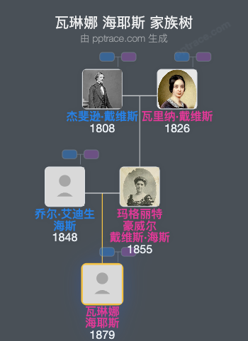 瓦琳娜 海耶斯家族树全览