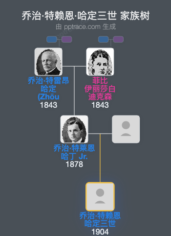 乔治·特赖恩·哈定三世家族树全览