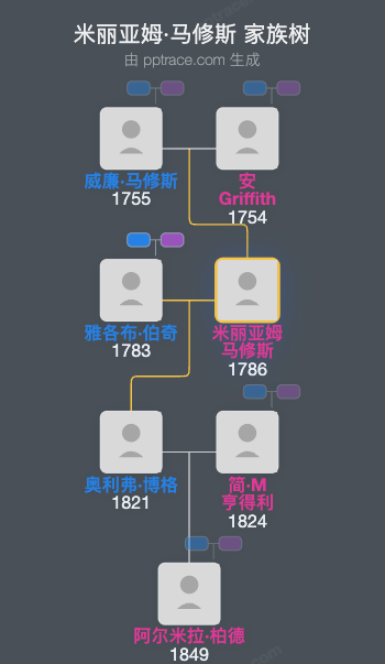 米丽亚姆·马修斯家族树全览