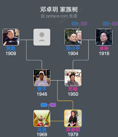 邓卓玥 家族树全览