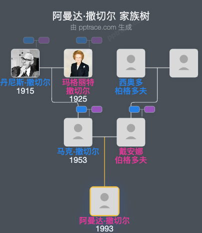 阿曼达·撒切尔家族树全览