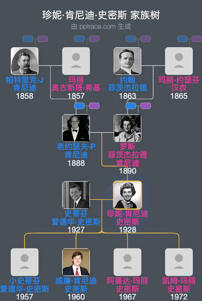 珍妮·肯尼迪·史密斯家族树全览