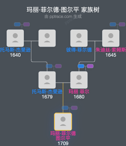 玛丽·菲尔德·图尔平家族树全览