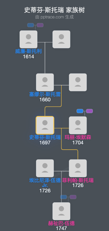 史蒂芬·斯托瑞家族树全览
