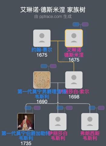 艾琳诺·德斯米涅家族树全览