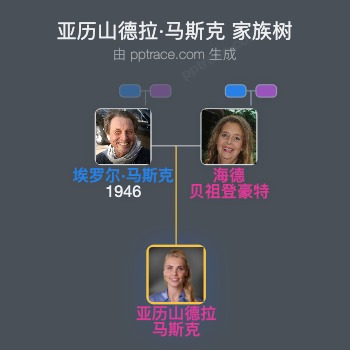 亚历山德拉·马斯克 家族树全览