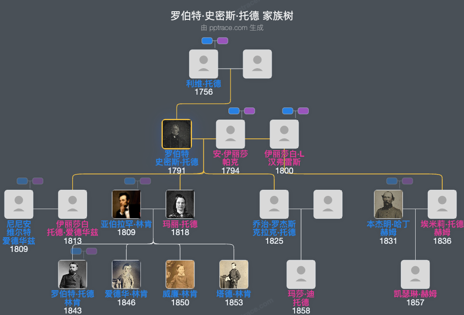罗伯特·史密斯·托德家族树全览