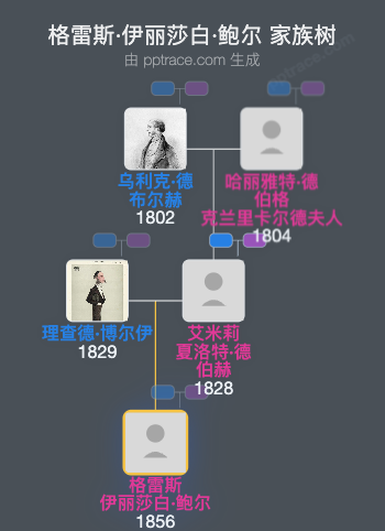 格雷斯·伊丽莎白·鲍尔家族树全览