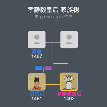 孝静毅皇后家族树全览