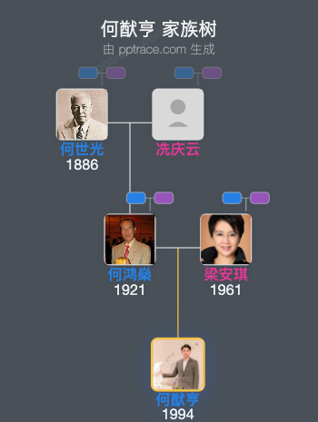 何猷亨 家族树全览