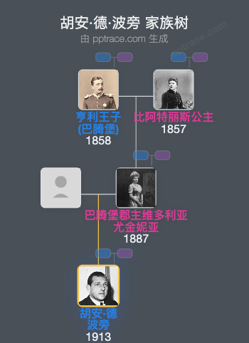 胡安·德·波旁家族树全览