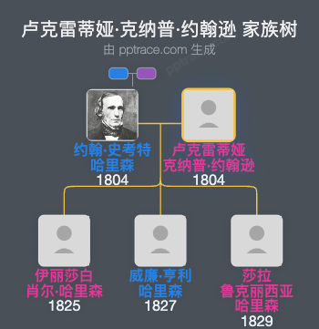 卢克雷蒂娅·克纳普·约翰逊家族树全览