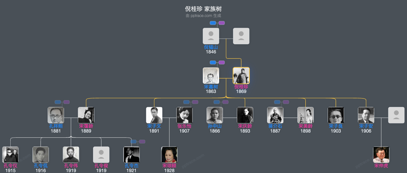 倪桂珍 家族树全览