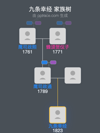九条幸经家族树全览