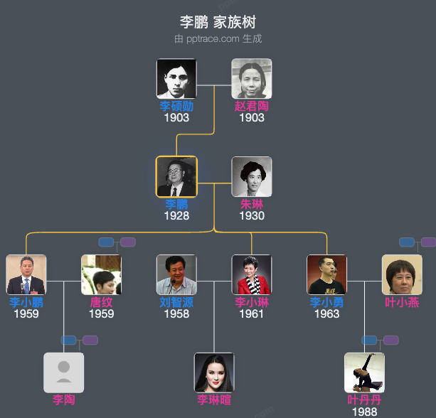 李鹏 家族树全览