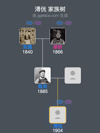 溥侊家族树全览